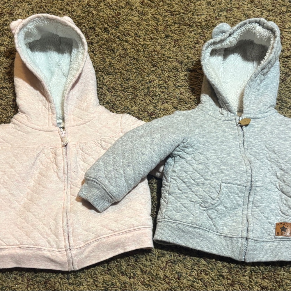2pc Baby/Toddler Girl Hoodie Bundle (18M)